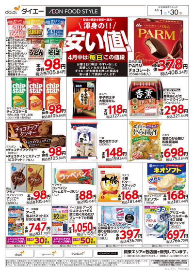 4月安い値:オモテ